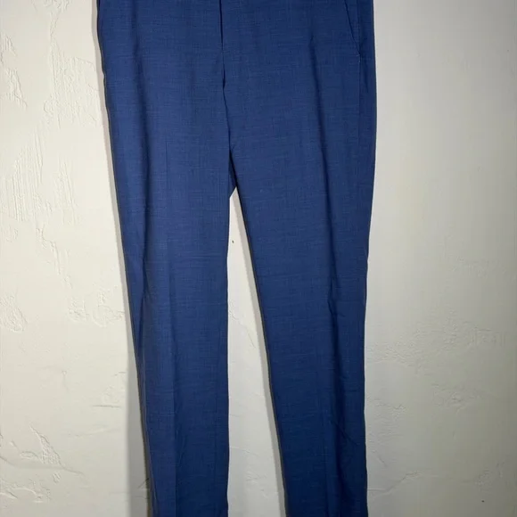 Banana Republic Ryan Blue Trousers 12 Long - Picture 9 of 16
